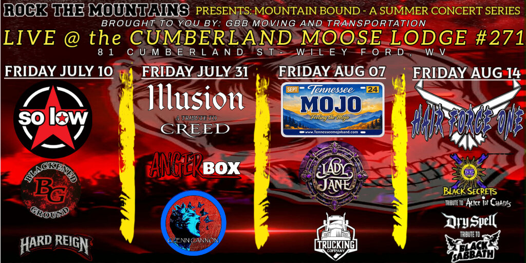 Mountain Bound @ Cumberland Moose #271 presented by GBB Moving & Storage Banner