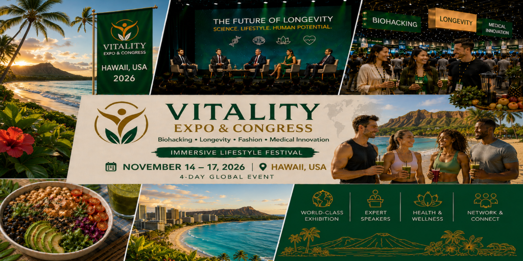VIVAVITA Longevity, Biohacking Premium Lifestyle Expo – Hawaii Edition Banner