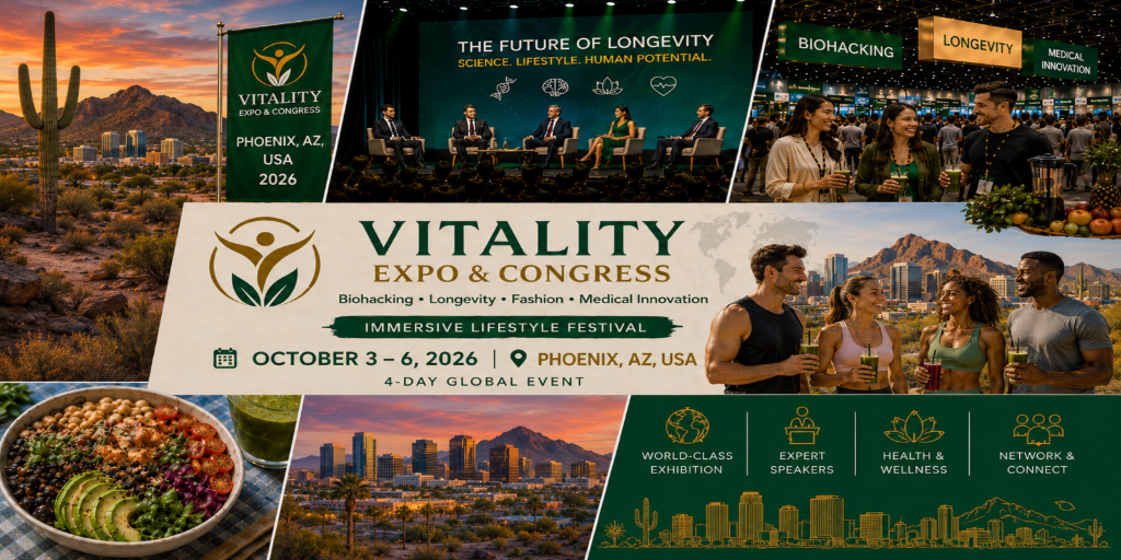 VIVAVITA Longevity, Biohacking Premium Lifestyle Expo – Phoenix Edition Banner