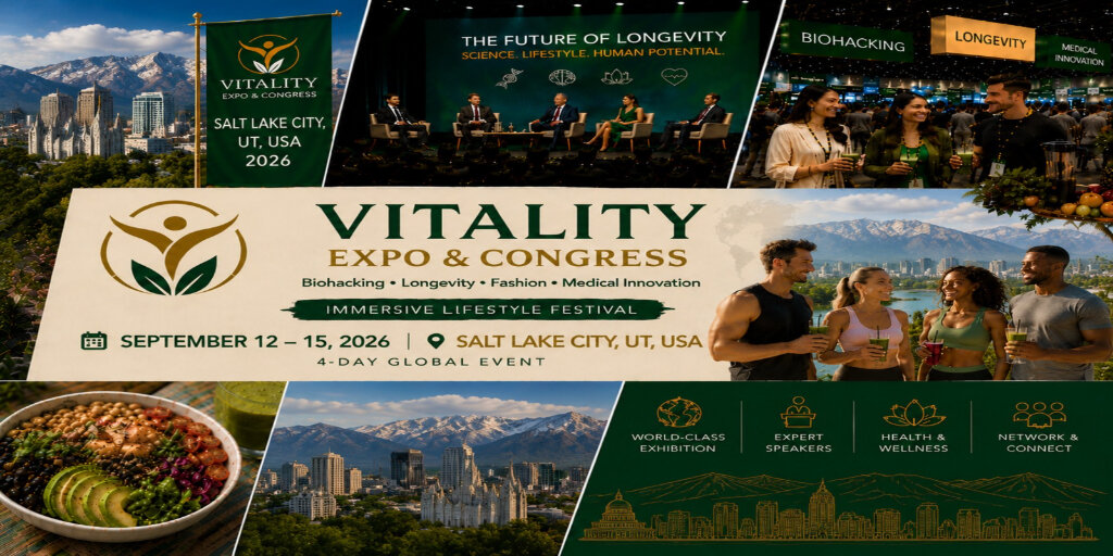 VIVAVITA Longevity, Biohacking Premium Lifestyle Expo – Salt Lake Edition Banner