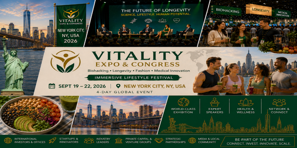 VIVAVITA Longevity, Biohacking Premium Lifestyle Expo – New York Edition Banner