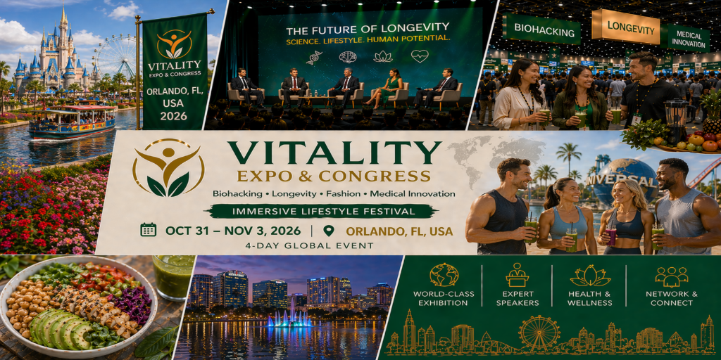 VIVAVITA Longevity, Biohacking Premium Lifestyle Expo – Orlando Edition Banner