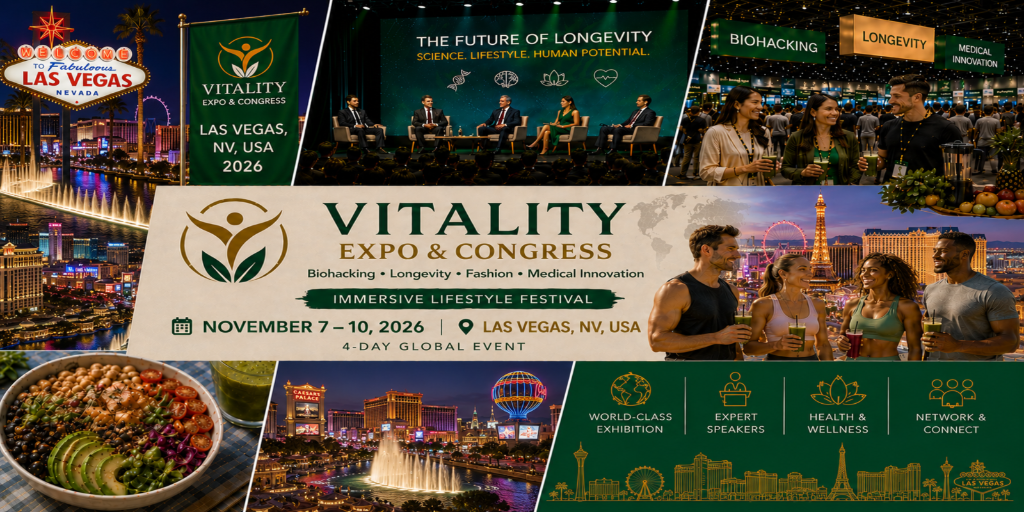 VIVAVITA Longevity, Biohacking Premium Lifestyle Expo – Las Vegas Edition Banner