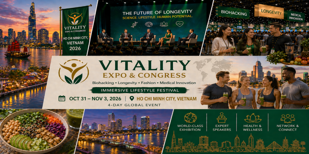 VIVAVITA Longevity, Biohacking Premium Lifestyle Expo – Ho Chi Minh Edition Banner