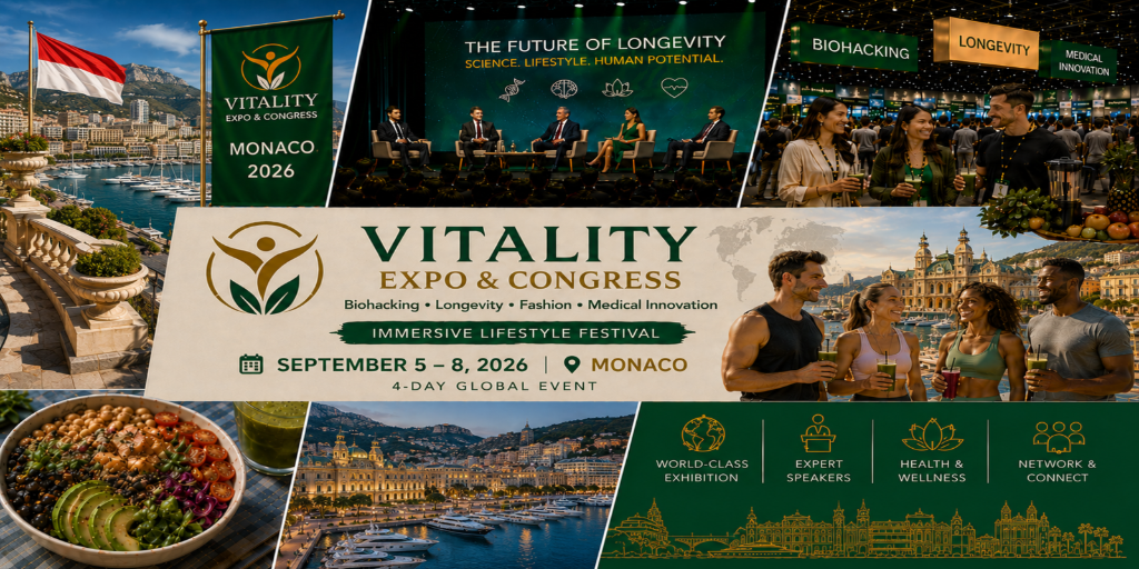 VIVAVITA Longevity, Biohacking Premium Lifestyle Expo – Monaco Edition Banner