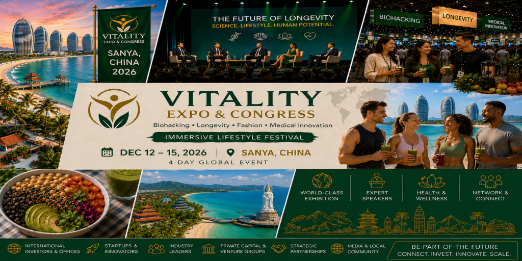 VIVAVITA Longevity, Biohacking Premium Lifestyle Expo – Sanya Edition Banner