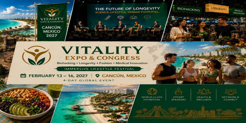 VIVAVITA Longevity, Biohacking Premium Lifestyle Expo – Cancún Edition Banner