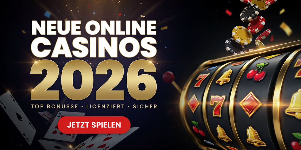 Neue Online Casinos mit Startguthaben ohne Einzahlung 2026 Banner