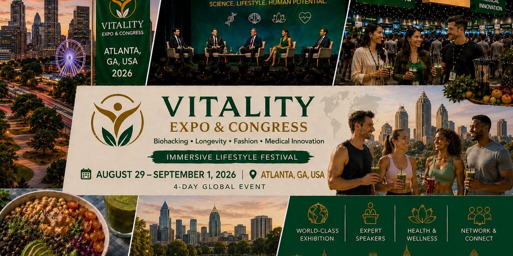 VIVAVITA Longevity, Biohacking Premium Lifestyle Expo – Atlanta Edition Banner