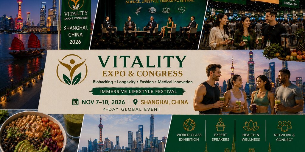 VIVAVITA Longevity, Biohacking Premium Lifestyle Expo – Shanghai Edition Banner
