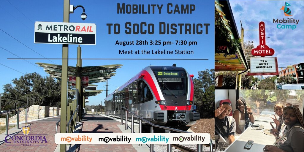 Concordia to SoCo Mobility Camp Banner