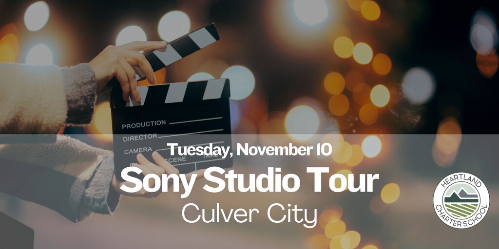 Sony Studio Tour- Heartland Charter School Banner
