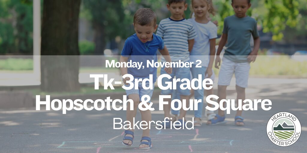 Tk-3rd Grade Hopscotch & Four Square- Heartland Charter School Banner