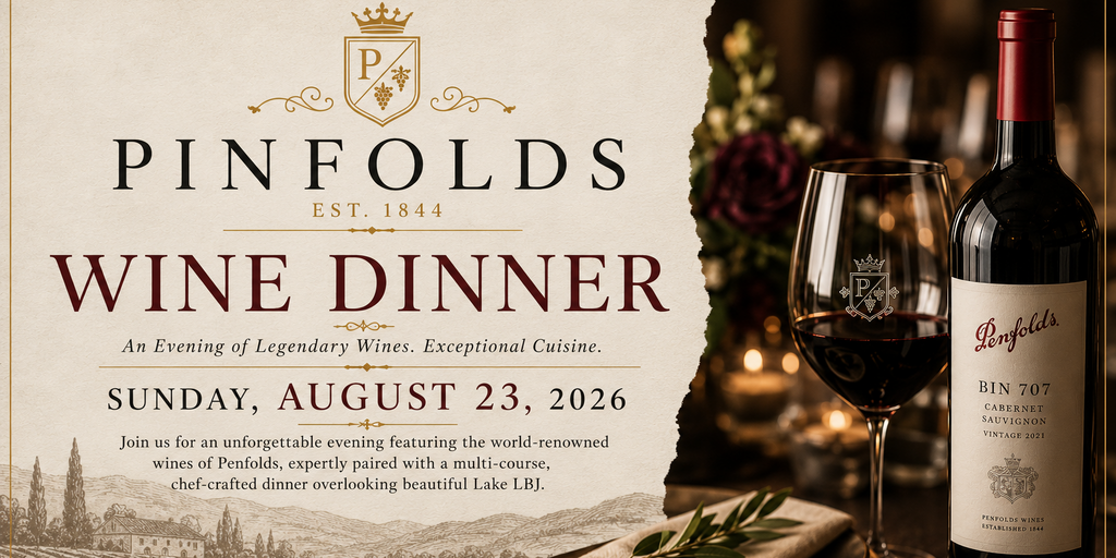 Wine Dinner Celebrating The Legendary Wines of Penfolds!  Banner