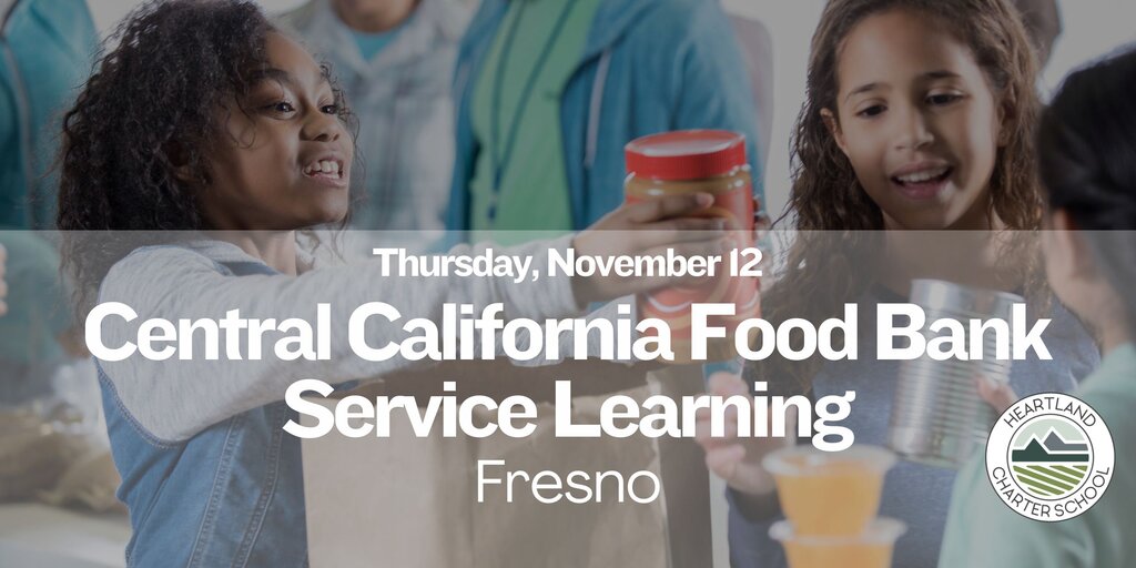 Central California Food Bank Service Learning- Heartland Charter School Banner