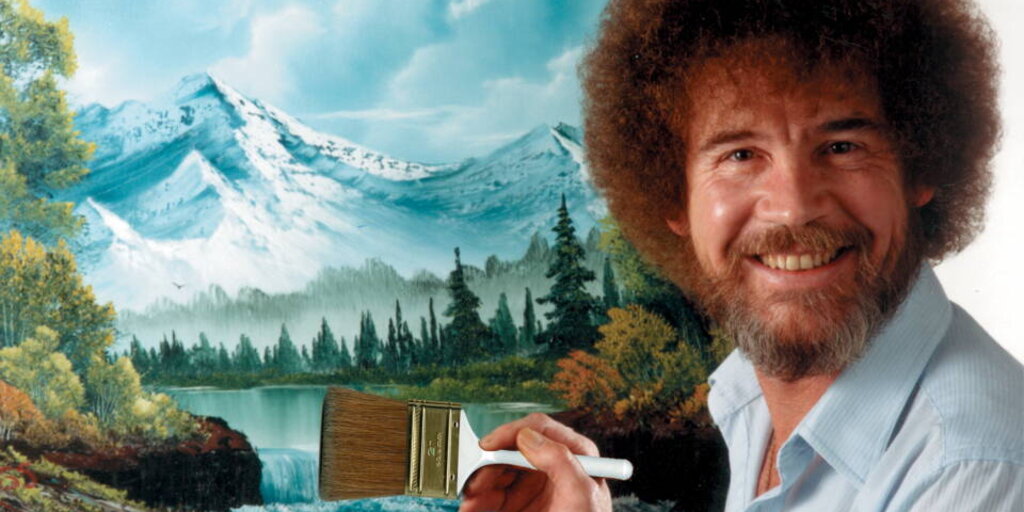 Happy Accidents: A Bob Ross-Inspired Workshop Banner