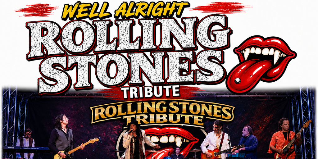 WELL ALRIGHT: Rolling Stones Tribute Banner