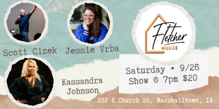 Comedy Night with Kassandra Johnson, Featuring Jessie Vrba and Scott Cizek