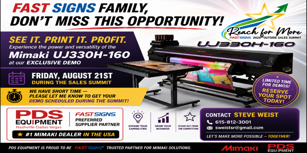 Mimaki UJ330H-160 Sale Summit Demo! Banner