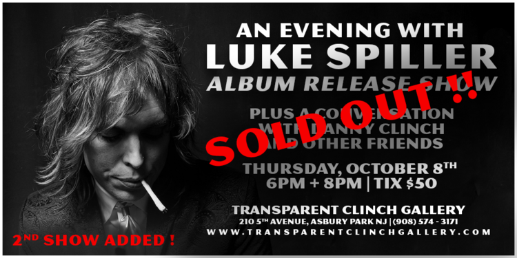 An Evening with Luke Spiller LIVE at the Transparent Clinch Gallery