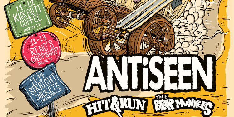 Yeehaws & Outlaws tour featuring Antiseen, Hit&Run,Beer Munkees, and more!