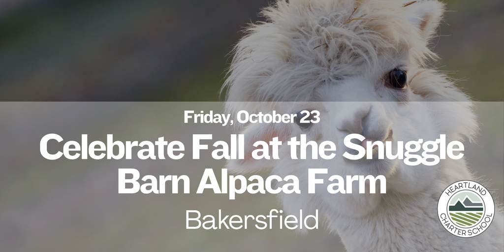Celebrate Fall at the Snuggle Barn Alpaca Farm- Heartland Charter School Banner