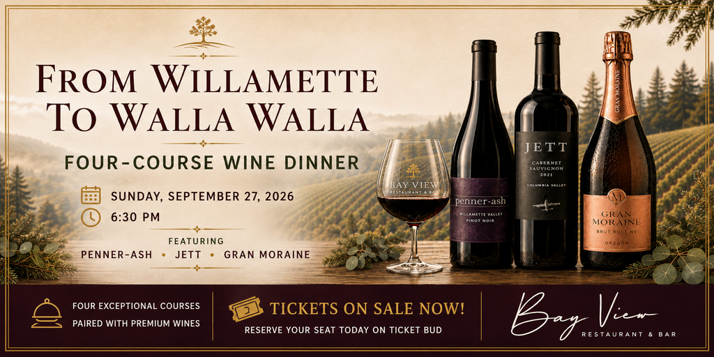 Willamette To Walla Walla Four Course Wine Dinner      Banner