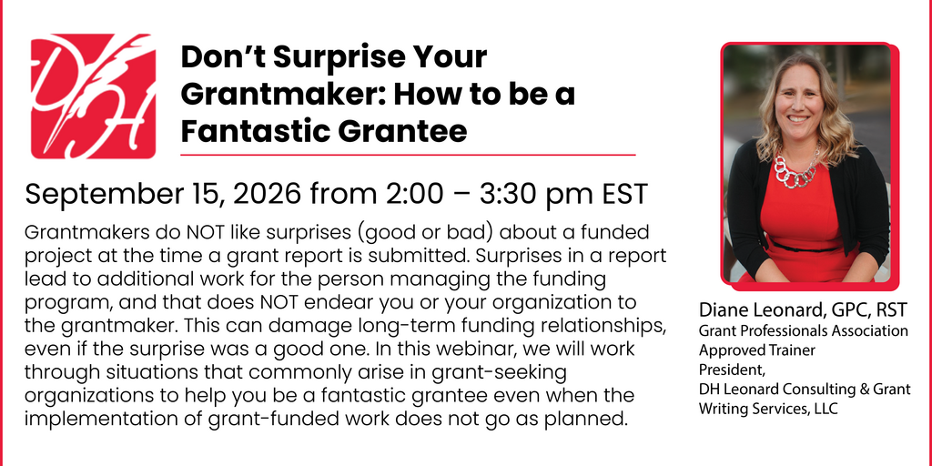 Don’t Surprise Your Grantmaker: How to be a Fantastic Grantee Banner