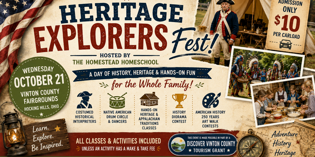 Heritage Explorers Fest Homeschool Field Trip Banner