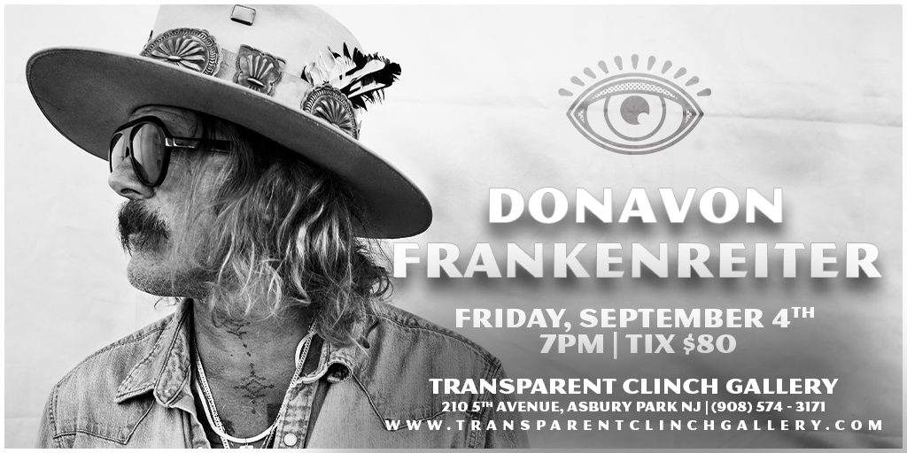 Donavon Frankenreiter LIVE at the Transparent Clinch Gallery Banner