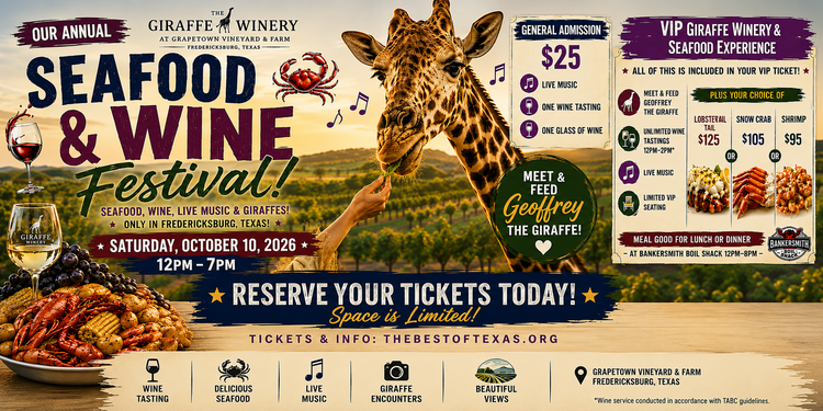Seafood & Wine Festival at The Giraffe Winery