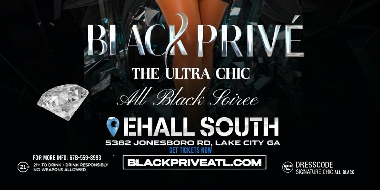 BLACK PRIVE ~ THE ULTRA CHIC ALL BLACK SOIREE