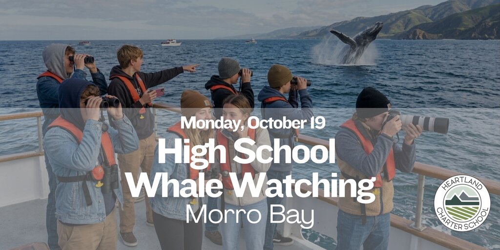 High School Whale Watching- Heartland Charter School Banner