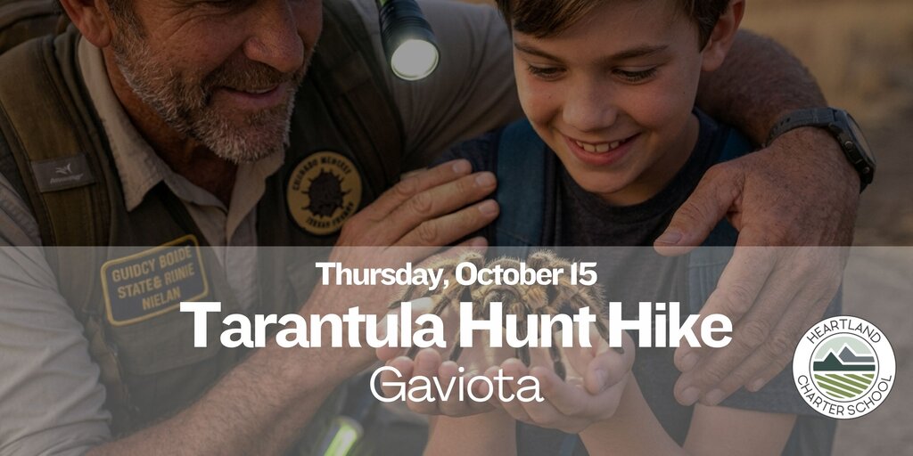 Tarantula Hunt Hike- Heartland Charter School Banner