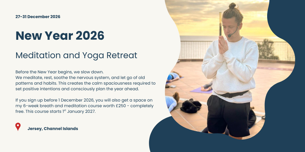 New Year 2026: Meditation and Yoga Retreat in Jersey Banner