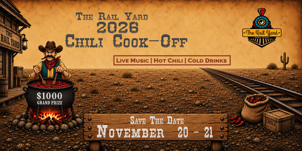 2026 Rail Yard Chili Cook-Off Banner
