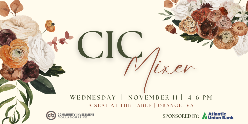 CIC Culpeper-Orange Fall '26 Mixer  Banner
