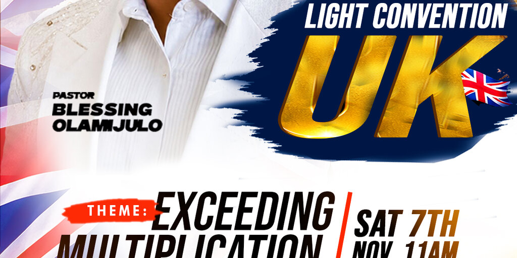 Light Convention UK 2026 – Exceeding Multiplication Banner