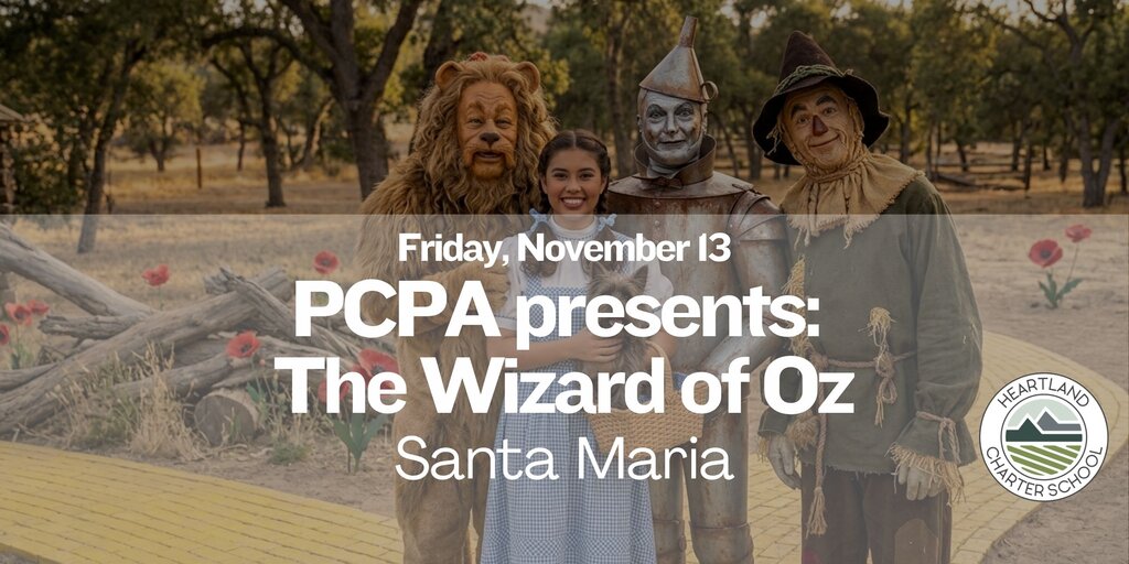 PCPA presents: The Wizard of Oz Banner