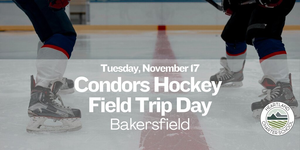 Condors Hockey Field Trip Day- Heartland Charter School Banner