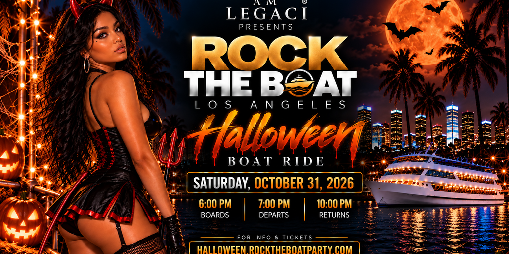 Rock The Boat Los Angeles: Halloween Boat Ride 2026 Banner