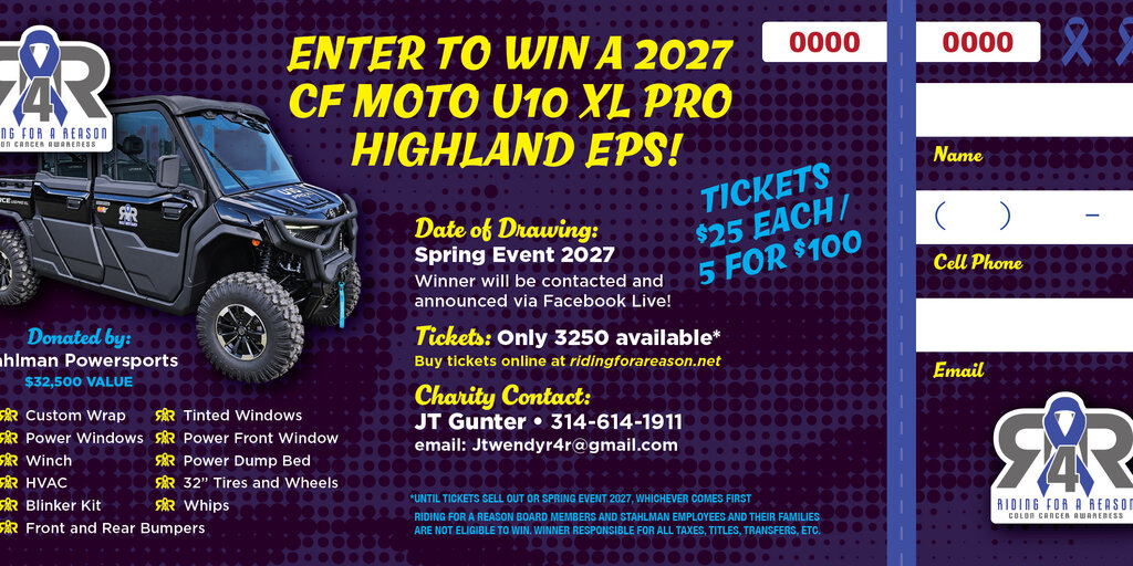 SxS raffle tickets  Banner