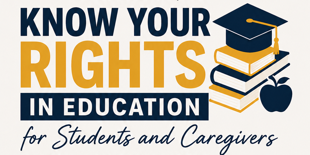Know Your Rights in Education Banner