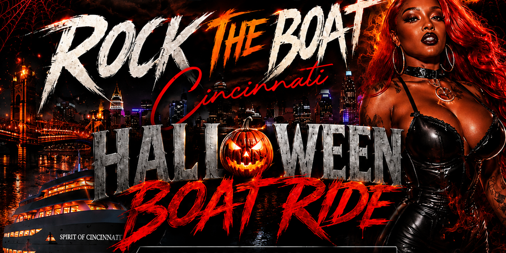 ROCK THE BOAT CINCINNATI ANNUAL HALLOWEEN BOAT RIDE 2026 Banner