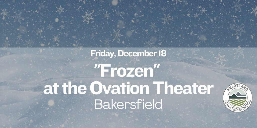 "Frozen" at the Ovation Theater- Heartland Charter School Banner