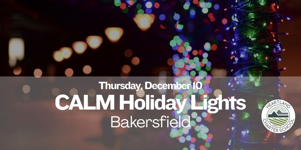 CALM Holiday Lights-Heartland Charter School Banner