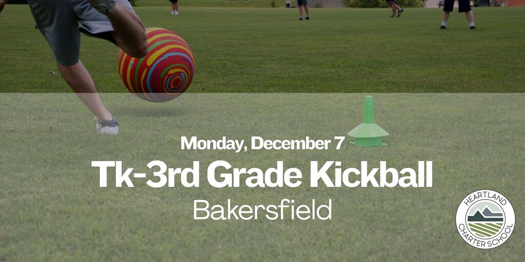Tk-3rd Grade Kickball- Heartland Charter School Banner