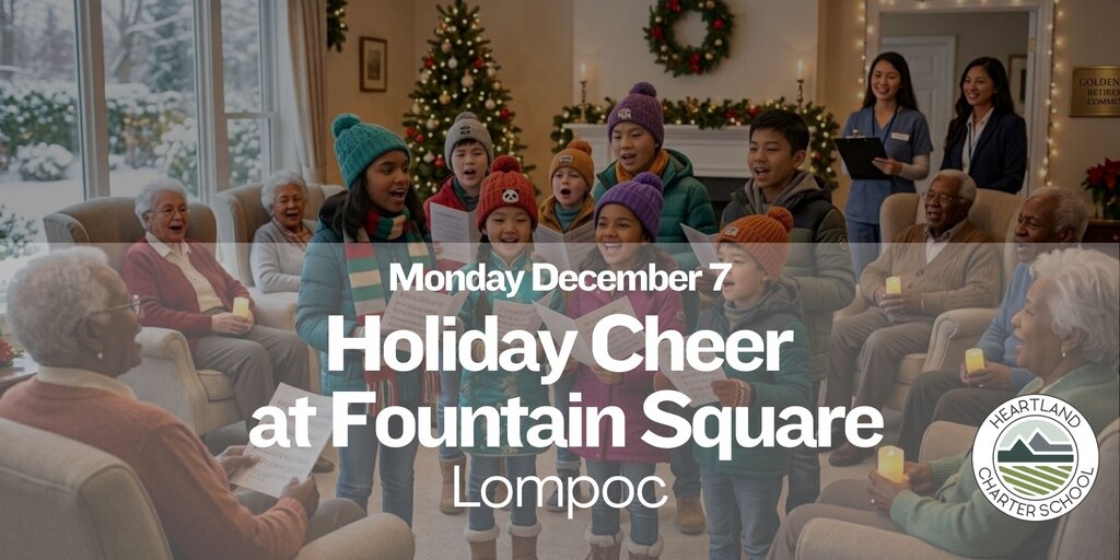 Holiday Cheer at Fountain Square- Heartland Charter School Banner