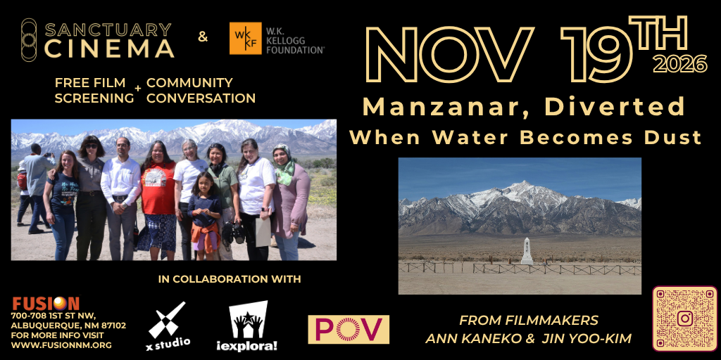 Manzanar, Diverted When Water Becomes Dust Nov 19th  Banner