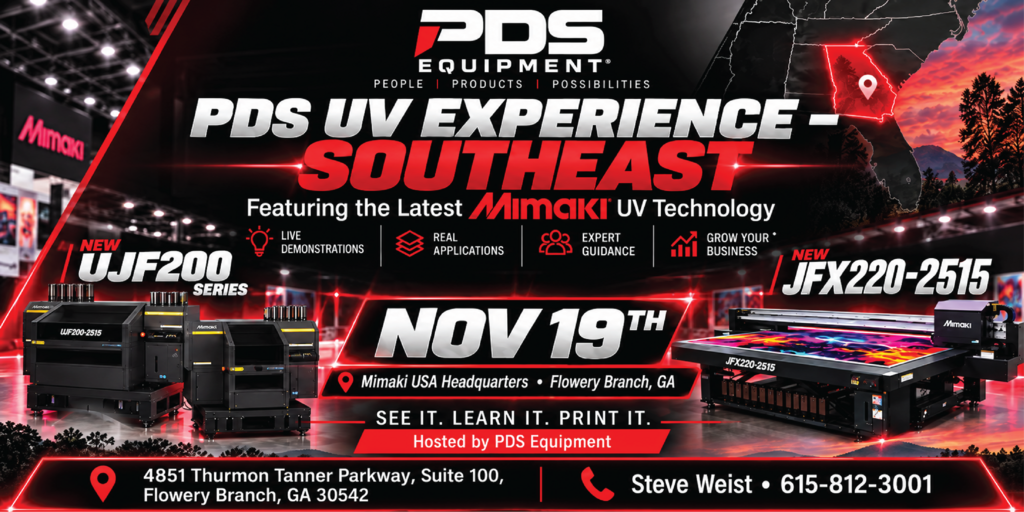 PDS UV Print Experience South East Banner